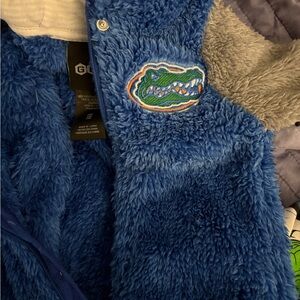 Nike Blue Fleece Kids Jacket with Embroidered Logo